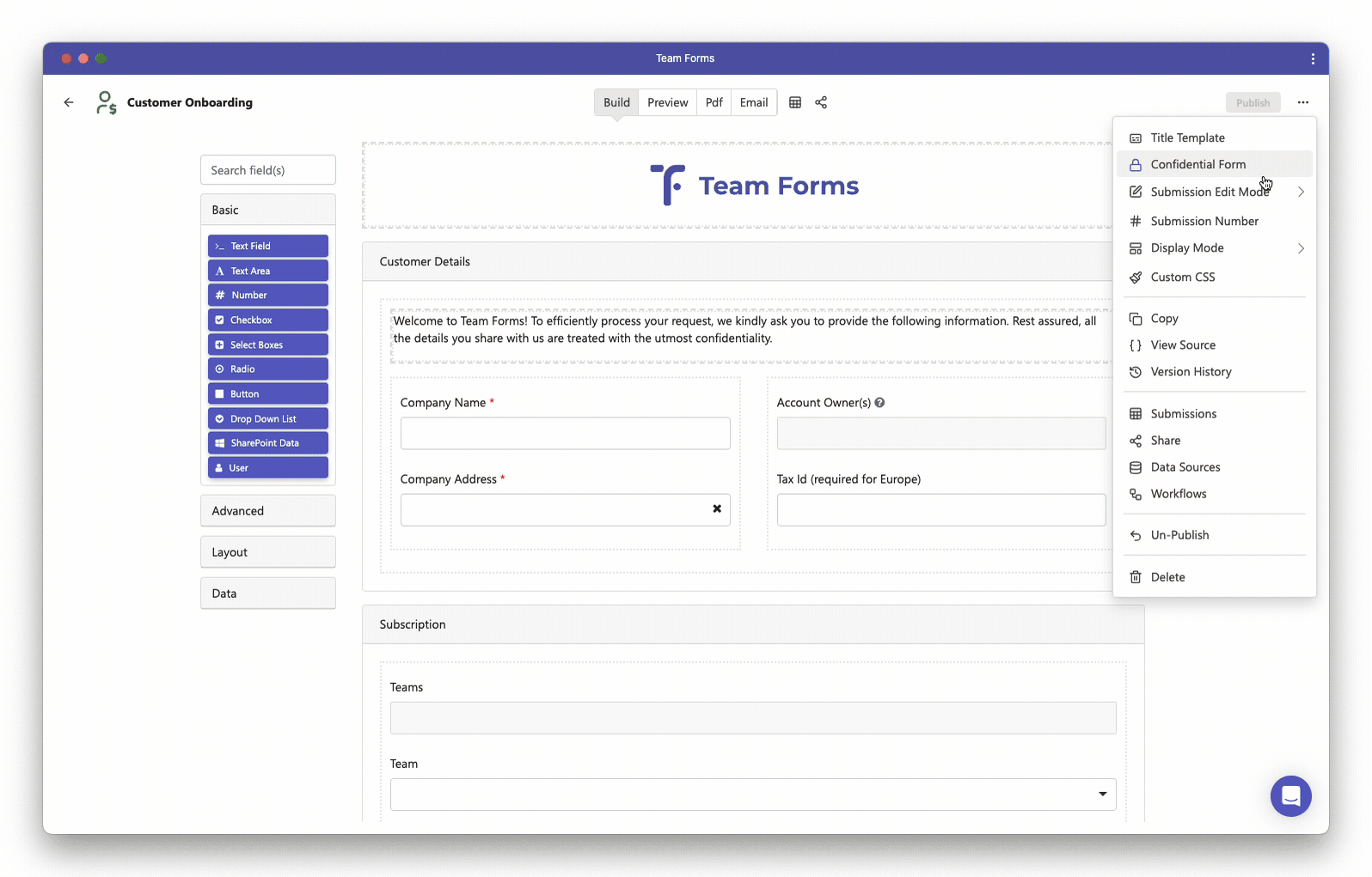 Viewing and restoring form version history