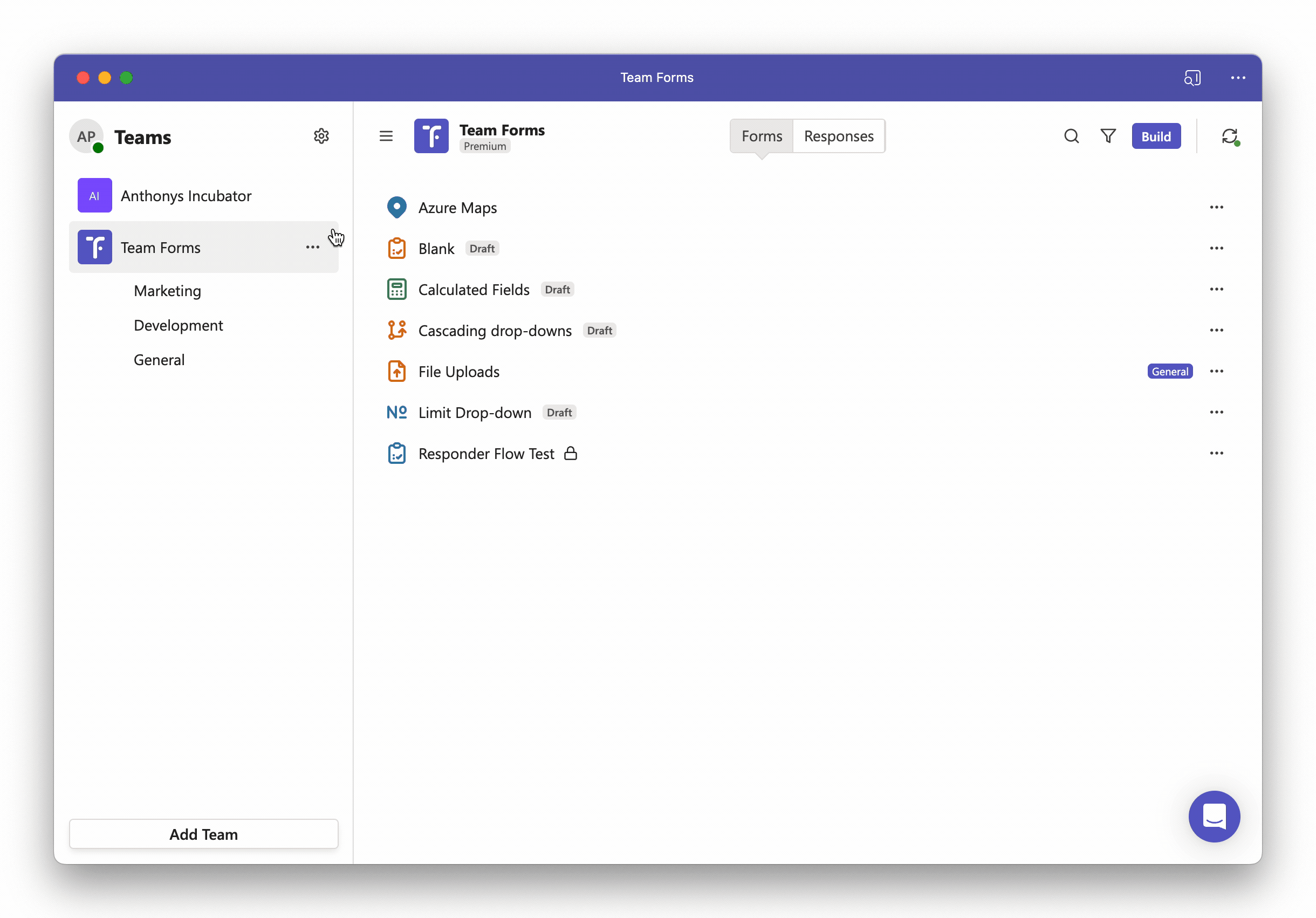 Opening subscription management from team settings